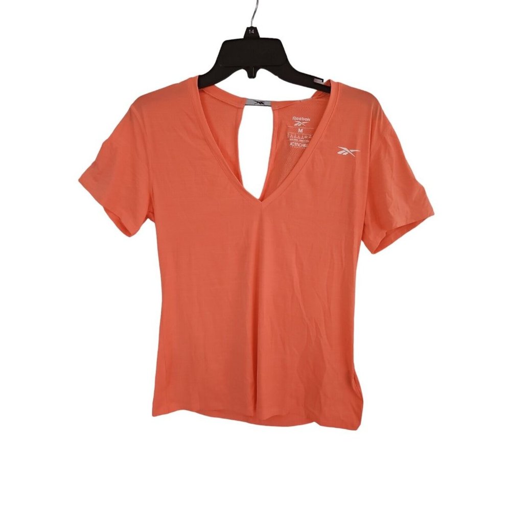 Reebok Women's Size Medium Coral Training Tops Shirt Gym Workout NEW - Picture 3 of 6
